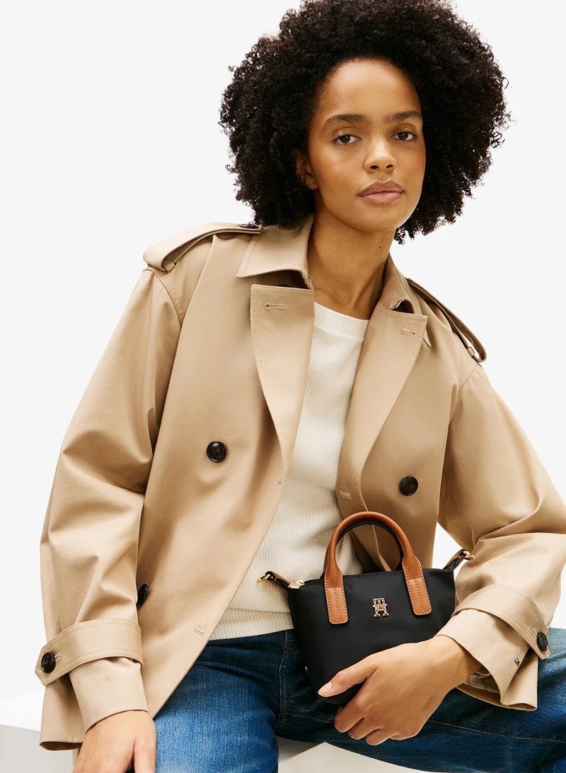 TOMMY HILFIGER Monogram Crossbody Tote Bag